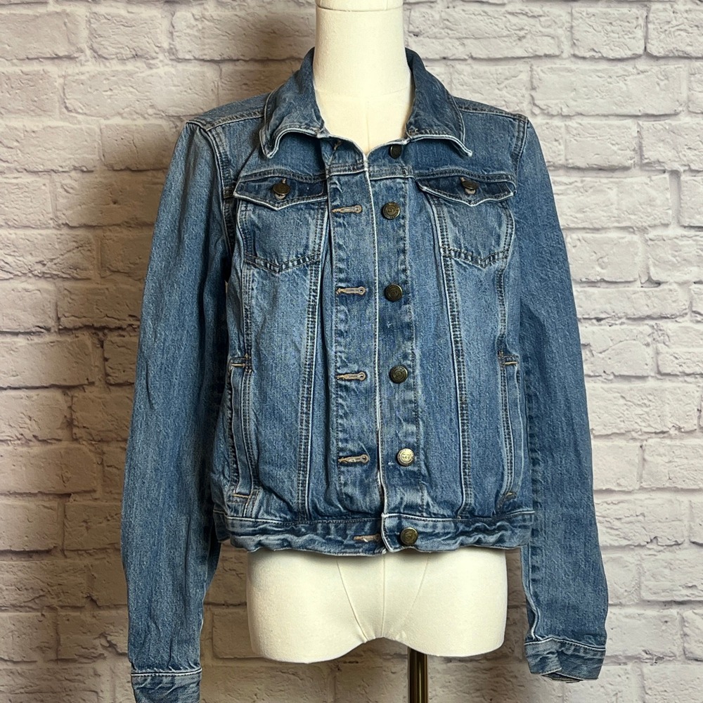 Ann Taylor LOFT Classic Denim Jean Jacket Women's Small - Picture 2 of 8